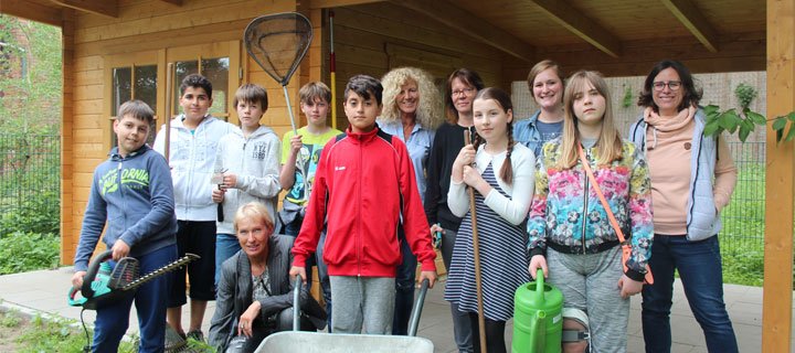 Anne-Frank-Gesamtschule: Neues Gartenhaus erweitert die Möglichkeiten