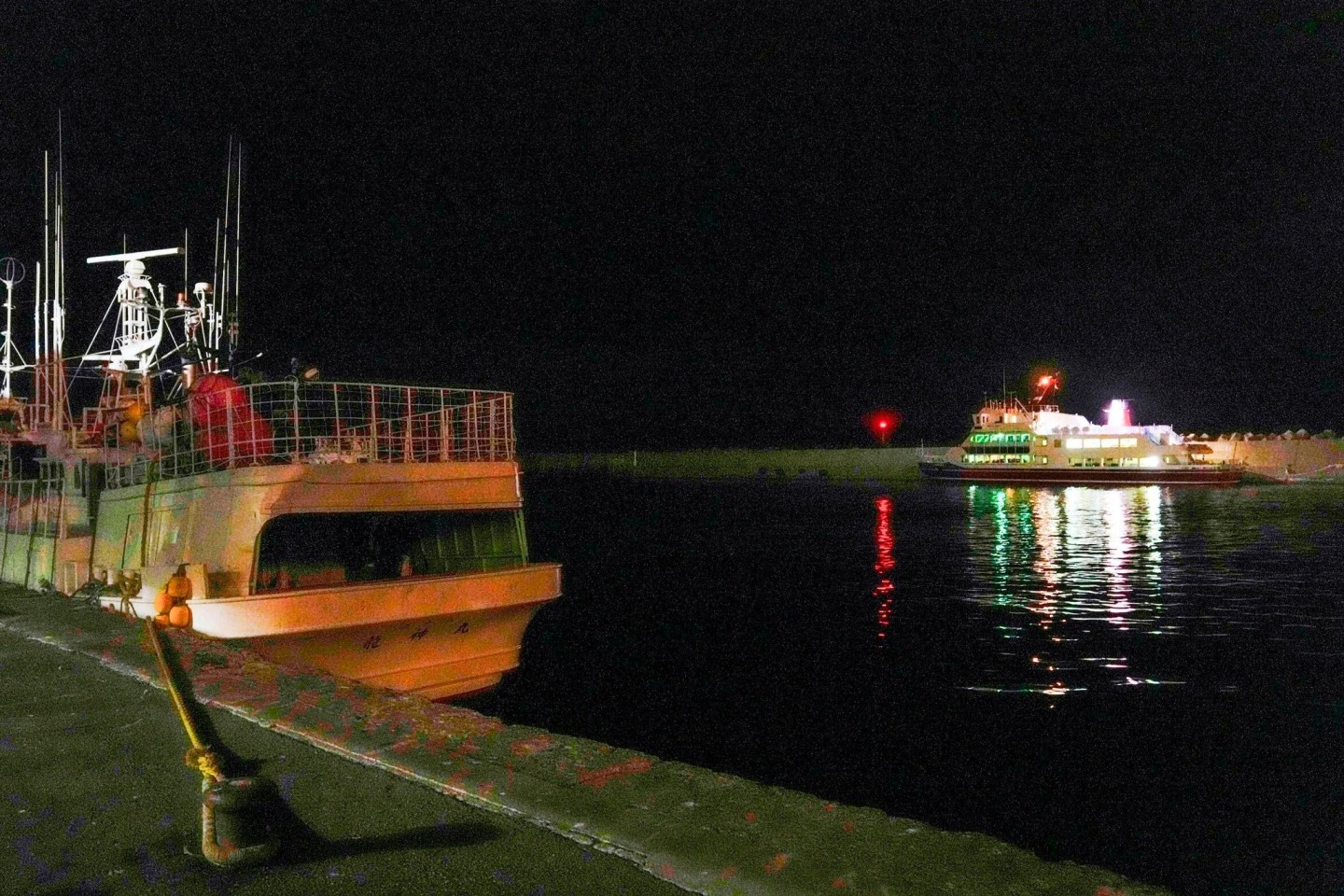 Blick auf einen Fischereihafen, von dem aus ein vermisstes Ausflugsboot am Samstag zu einer Tour in Shari auf der nördlichen Insel Hokkaido aufgebrochen ist.