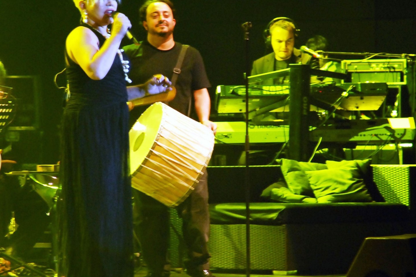 Die türkische Sängerin Sezen Aksu bei einem Konzert in Berlin 2009.