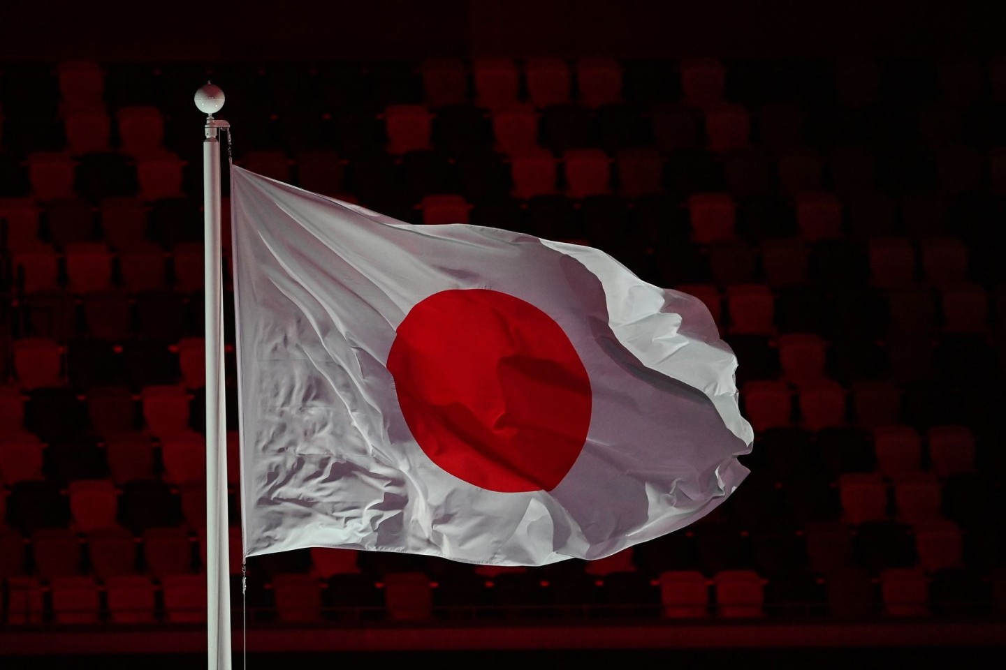 Die japanische Flagge: In Teilen Japans ist aufgrund der Wetterbedingungen größte Vorsicht geboten.