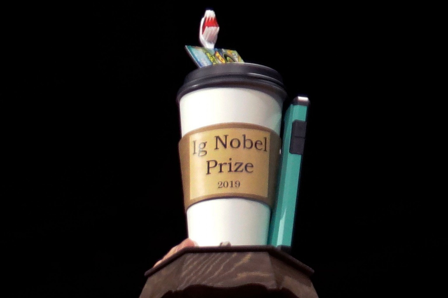 Archivfoto von einem Ig-Nobelpreis aus dem Jahr 2019.