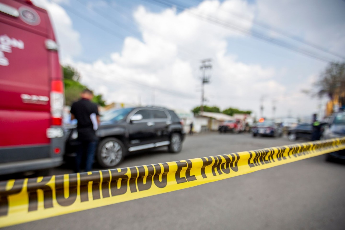 Ein Absperrband der Polizei an einem Tatort in Mexiko.