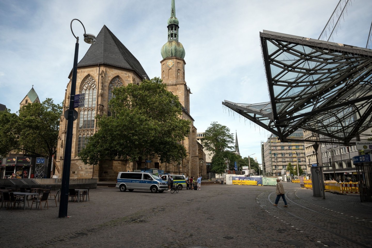 In der Nähe der Reinoldikirche kam es zu einem tragischen Polizei-Einsatz.