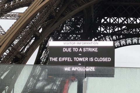 Personal streikt aus Sorge um Eiffelturm